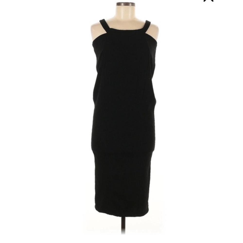 House Of CBā Cocktail Dress Midi Silhouette Black Women's Size M NWOT